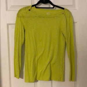 Neon yellow Christmas crew T